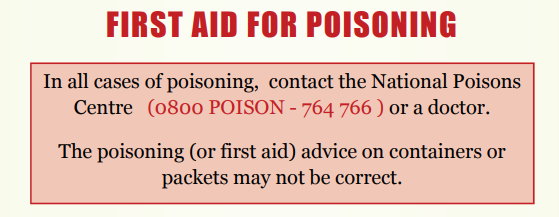 Poison Centre contact details